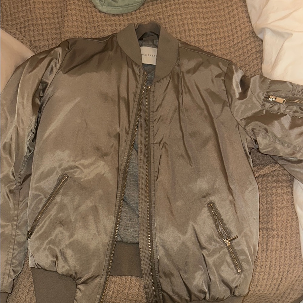 Tan Bomber Jacket